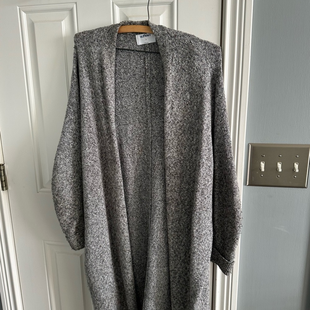 Old Navy Heather Gray Knit Cardigan
